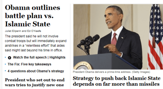 Obama - WashPost- Islamic State